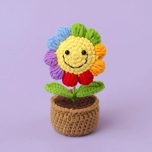 Pot de Fleurs en Crochet