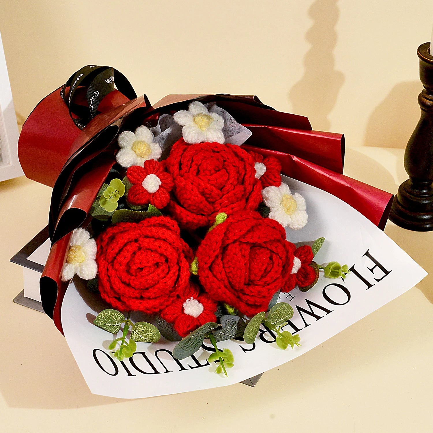 Bouquet de Roses en Crochet