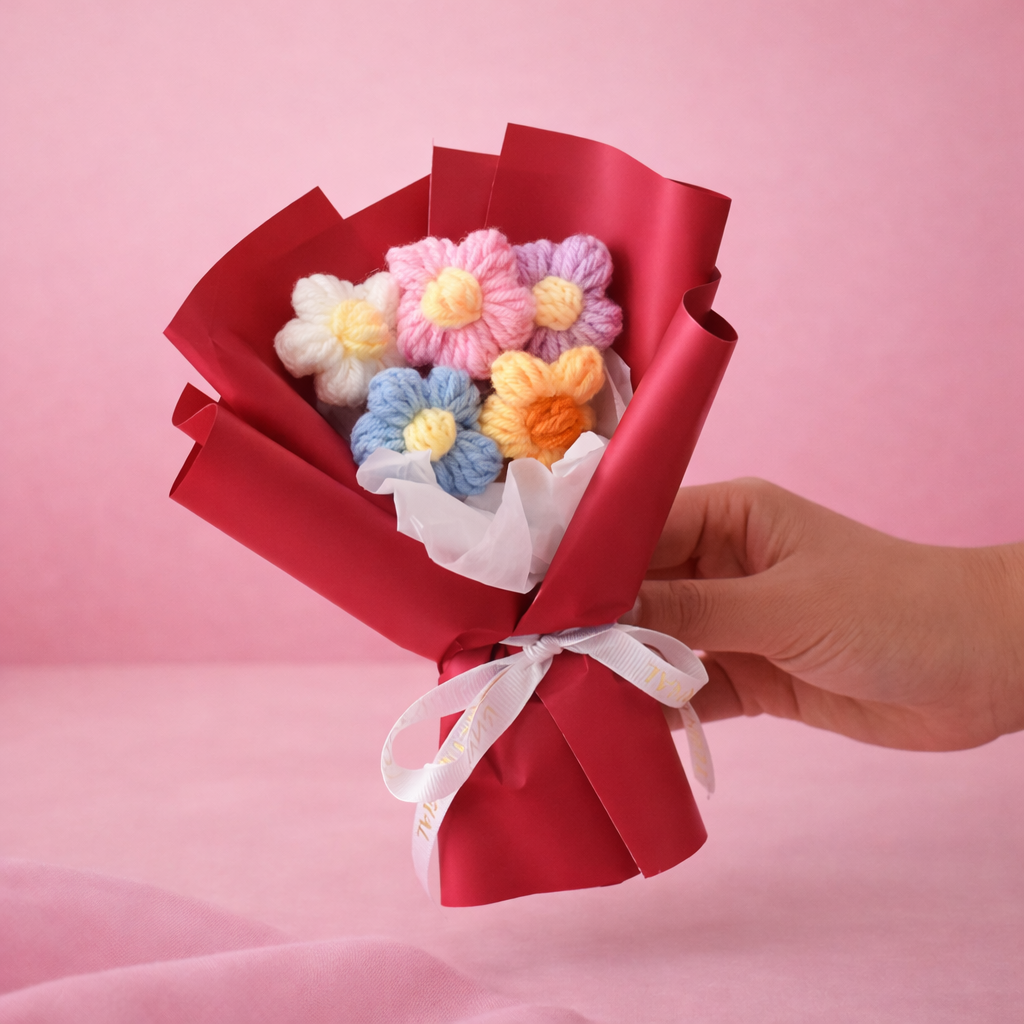 Bouquet de Marguerites en Crochet