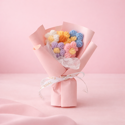 Bouquet de Marguerites en Crochet