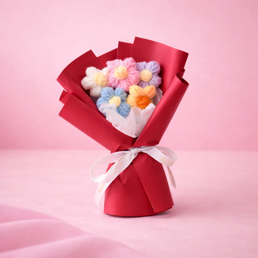 Bouquet de Marguerites en Crochet