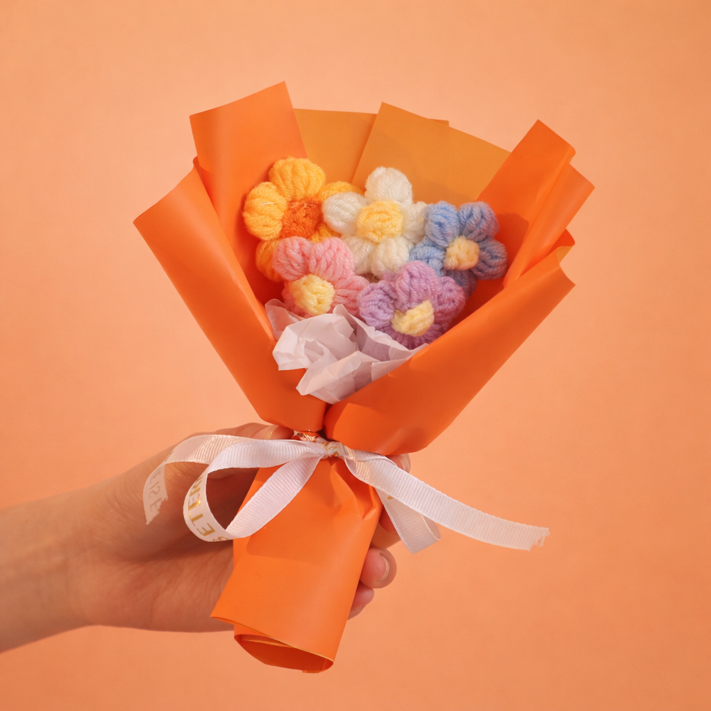 Bouquet de Marguerites en Crochet