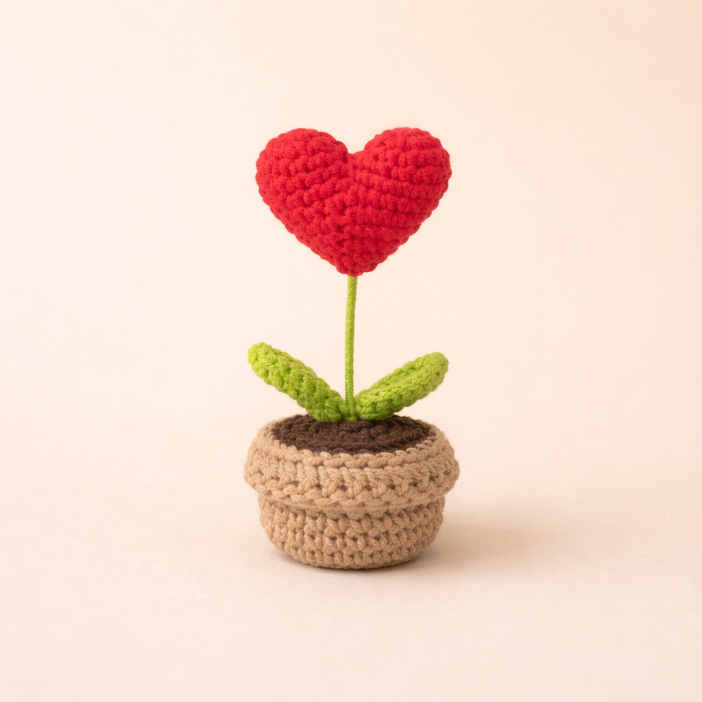 Pot de Fleur en Crochet